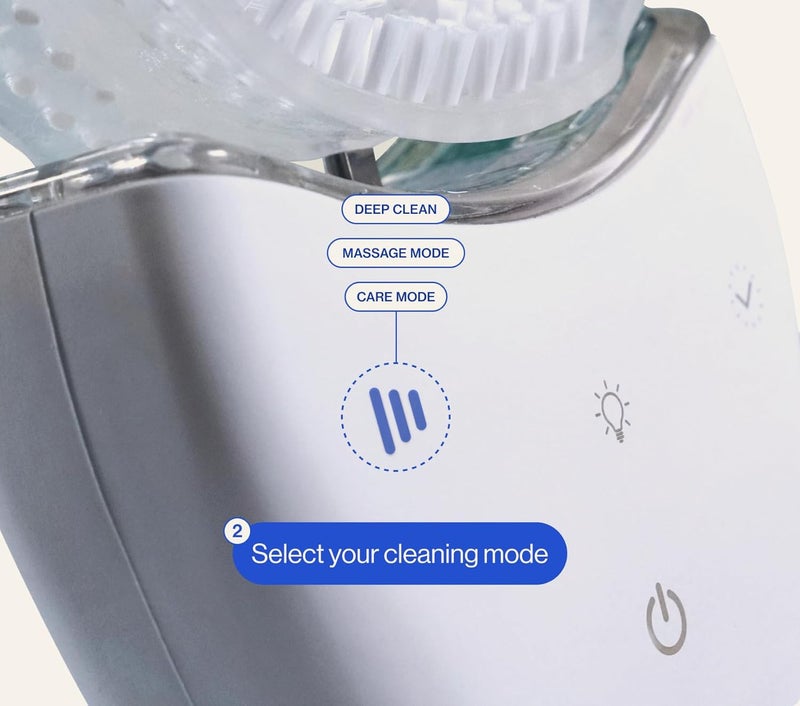 AutoBrush Sonic Pro Electric Toothbrush – Only ADA Accepted U-Shaped Brush, Clinically Proven Up to 5.1X Better Cleaning, 30-Second Full Mouth 360 Clean, Rechargeable, Waterproof, Black, Men's Regular - Image 5